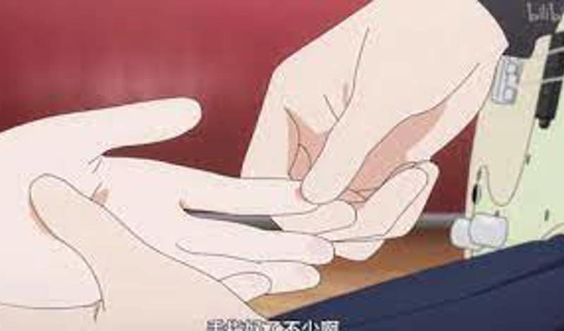 Open your palm and touch it Open your palm and touch it